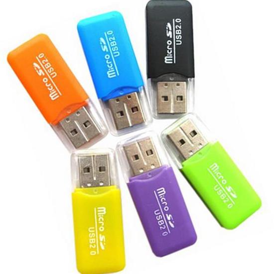 Fast ship Coolorful T-Flash High Speed Mini Usb 2.0 Micro SD TF Memory Card Reader Adapter