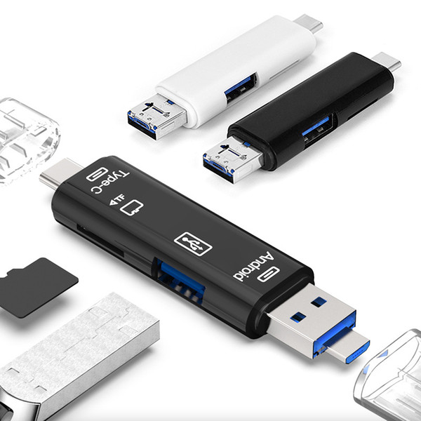 Usb 3.1 Card Reader High Speed SD TF Micro SD Card Reader Type C USB C Micro USB Memory OTG Card Reader for Laptop Computer