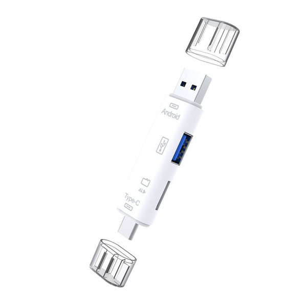 TYPE-C to TF USB 2.0 Functional Card Reader USB OTG Type-c Multi-in-One Hub Extension Free shipping