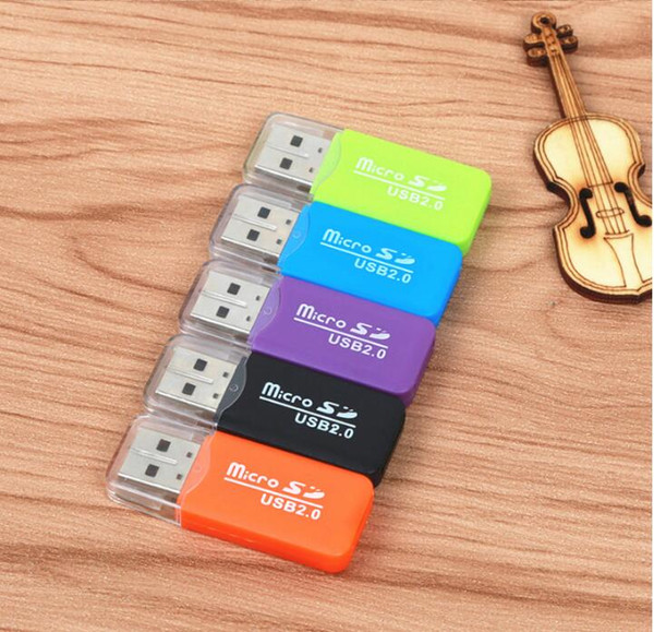 2018 Wholesale mobile phone memory card reader TF card reader small multi-purpose high-speed USB SD Card Reader