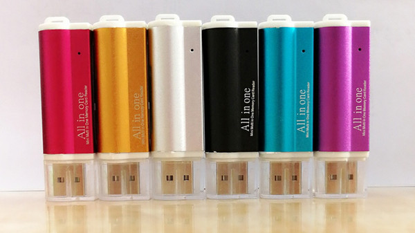 High Speed Multi-function USB Micro SD T-Flash TF Card Reader Adapter for Micro SD SDHC TF M2 MMC MS PRO DUO All in one memory card reader