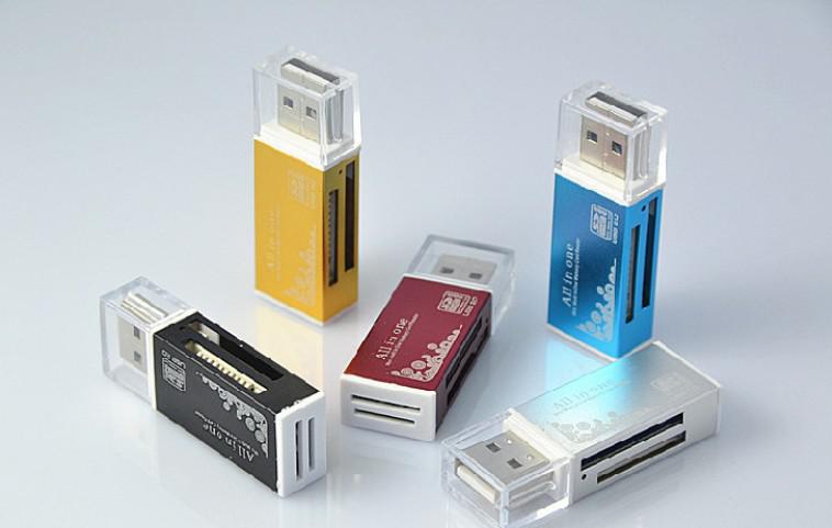 Colorful Micro SD TF Card Reader USB 2.0 Memory Card Reader All In One Reader