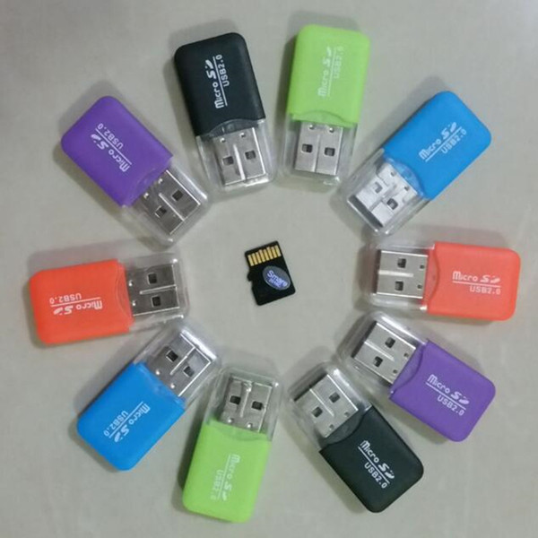 mini Memory Card Reader adapter High Speed USB 2.0 Micro SD card T-Flash TF M2 adapter for 2gb to 64gb TF Card adapter USZ074