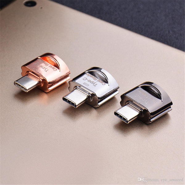 High Quality Convenient to carry Key Chain USB 3.1 Type-C to TF Card Memory Card Reader Adapter for Mobile Phone Computer