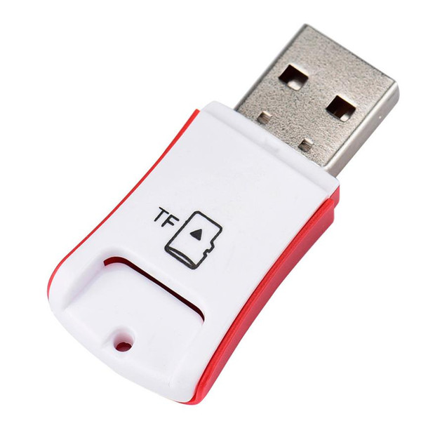 New Red Card Reader High Speed data transmission Mini USB 2.0 Micro SD TF T-Flash Memory Card Reader Adapter