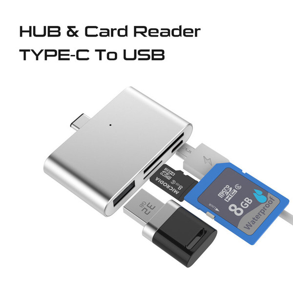 USB Type-C Memory card Reader Adapter adapte USB Micro USB TF SD Card Type C hub with OTG For Macbook air Pro Tablet