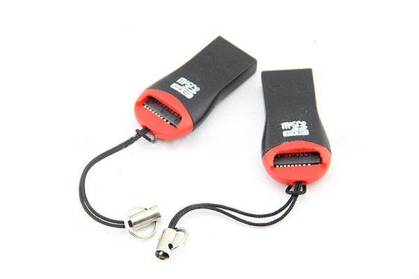 Wholesale-high quality,hot sell,whistle USB 2.0 T-flash memory card reader/ TFcard /micro SD card reader,TF card adapter