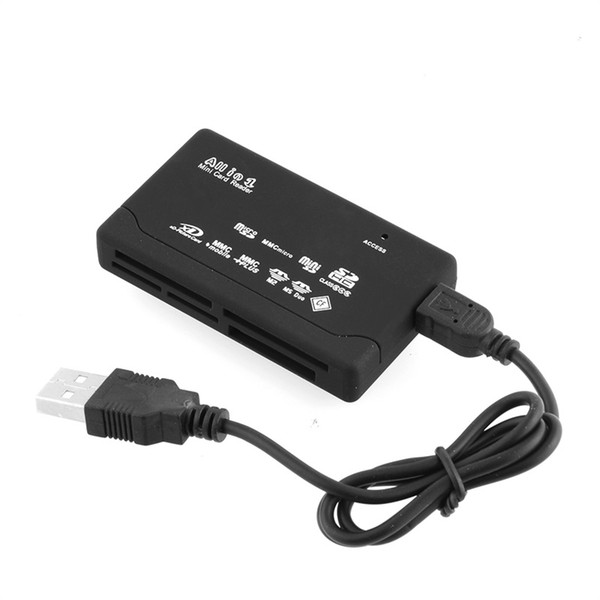 Universal All in 1 one Fast Read Speed USB 2.0 Multi Memory Mini Card Reader Adapter CF MS T-Flash TF M2 XD MMC