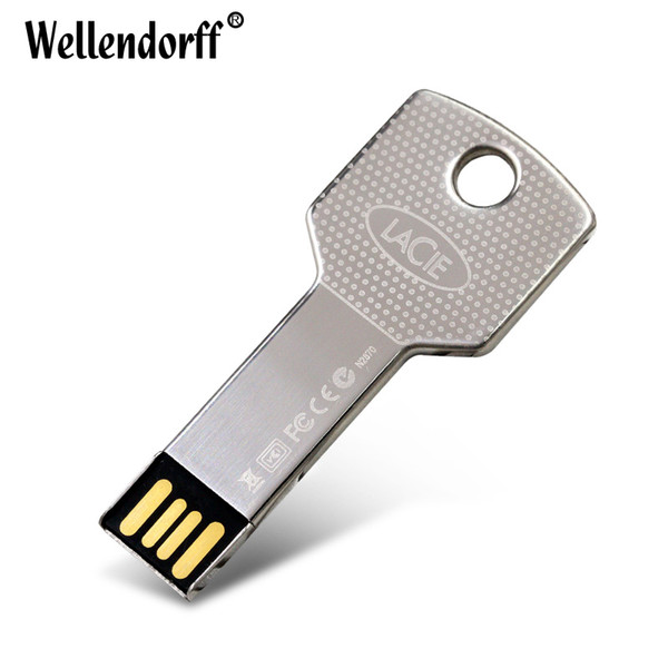 Metal Key Waterproof 4GB 8GB 16GB 32GB 64GB 128GB USB Flash Drive Car Key Memory Stick Flash Pen Drive U disk Free shipping