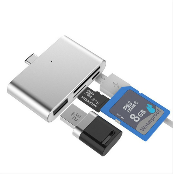 4 Color USB 3.0 3.1 Type C Card Reader High Quality Mini Adapter For Xiaomi Type-C Android Phones TF Memory Card