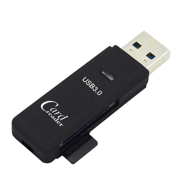 Factory price Universal USB3.0 Card Reader SD TF memory card 2in1 Supports 128G for Digital Camera memory card reader