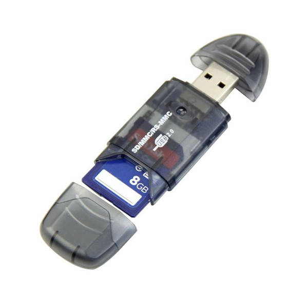 Portable High Speed USB Memory Card Reader Writer Adapter for MMC SD SDHC Card High Quality USB Gadgets