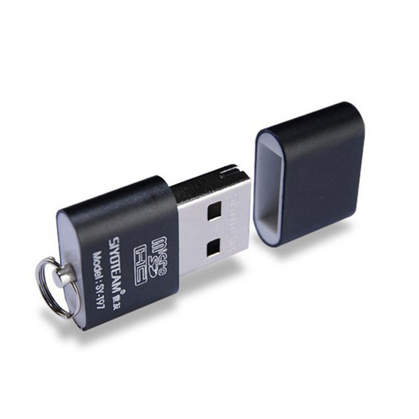 Black Color High Speed USB 2.0 Micro SD TF T-Flash Memory Card Reader Adapter fot Tablet/Phones 480 Mbps Mini size Fully