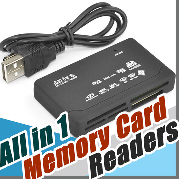 Universal Multi in 1 All in One Memory Card Reader USB External SD SDHC Mini Micro M2 MMC XD CF