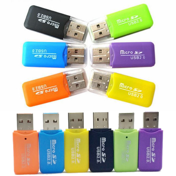 VIP dedicated 2017Wholesale mobile phone memory card reader TF card reader small multi-purpose high-speed USB SD Card Reader