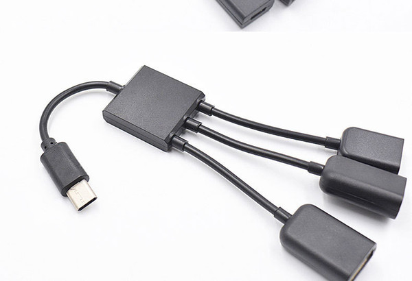 USB 3.1 Type-C Hub To USB 2.0 Female Connector to Micro USB Charger Connector