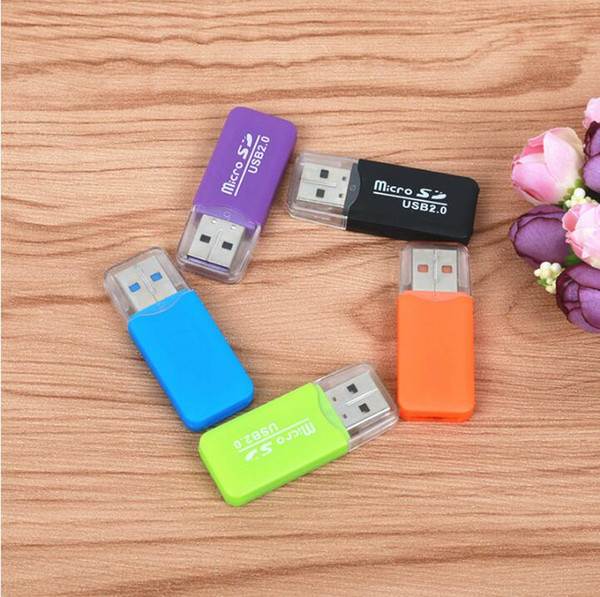 Hot 100p Factory price multi card in USB 2.0 adapter connector micro SD TF M2 memory stick MS Duo RS-MMC memory reader