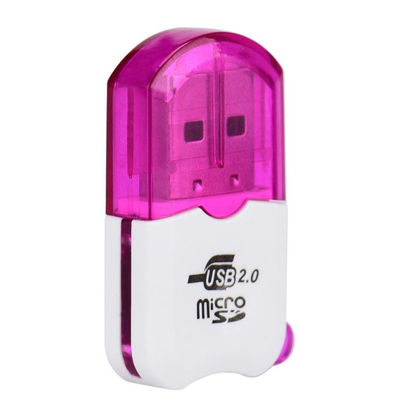 2017 Top sale New 3 colors Card Reader High Speed Mini USB 2.0 Micro TF T-Flash Memory Card Reader Adapter 0Free shipping made in China