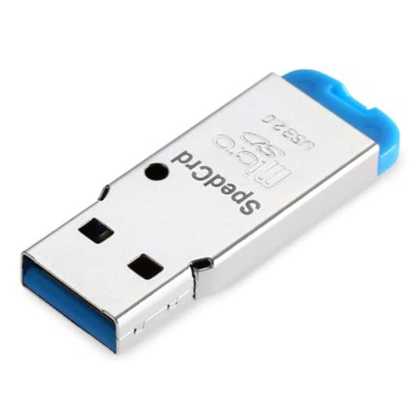 Computer Accessories Card Reader High Speed Mini USB 2.0 Micro SD TF T-Flash Memory Card Reader Blue High Quality Adapter L0222