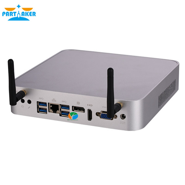 Mini PC i5 6300HQ Quad Core Max 32G DDR4 RAM Windows 10 Fan Mini Computer i5 with AC WIFI Bluetooth HDMI VGA DP