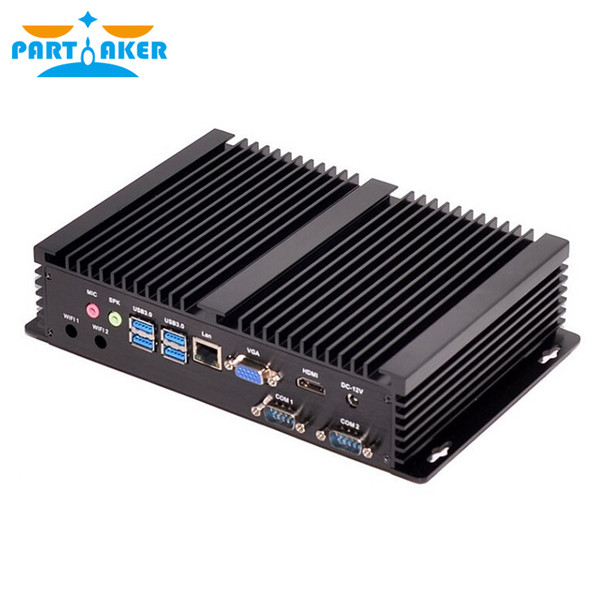 Fanless Mini PC i5 4200U Industrial Mini Computer 24 Hours Working 2 COM HDMI VGA Dual Display 300M Wifi 4K HD HTPC