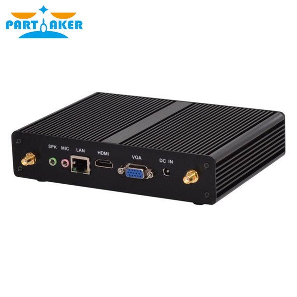 Partaker B6 Fanless Mini Desktop PC 3 Year Warranty Celeron 2955U Pentium 3556U HTPC USB 3.0 HDMI VGA 1000M LAN WiFi