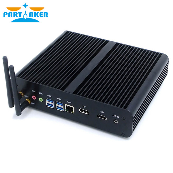 8th Gen Intel Gaming PC Core i7 8550U Barebone Fanless Mini PC Windows 10 Linux HTPC TV Box UHD 4K Micro Desktop Computer