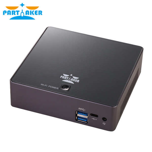 Intel Core i5 7200U i7 7500U Partaker B3 Computer 7th Gen Kaby Lake Win10 Mini PC 4K HTPC minipc Nuc HD Graphics 620