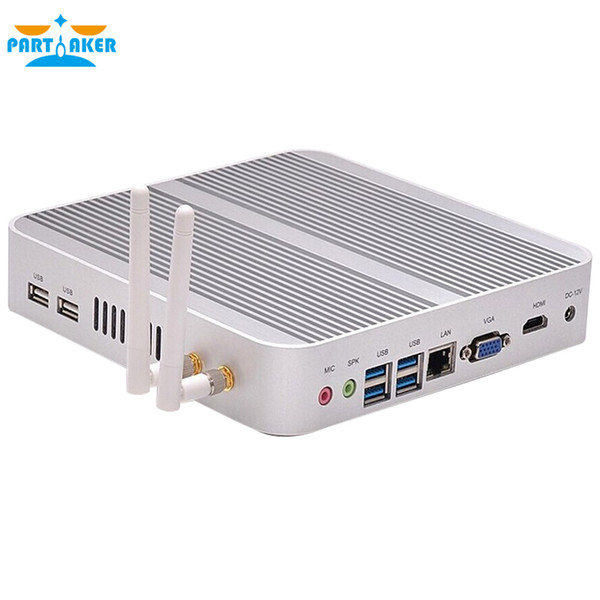 Fanless Barebone i5 Mini PC Win10 3 Years Warranty Mini Computer Intel Core i5 5250U 4K HTPC TV Box Free Shipping