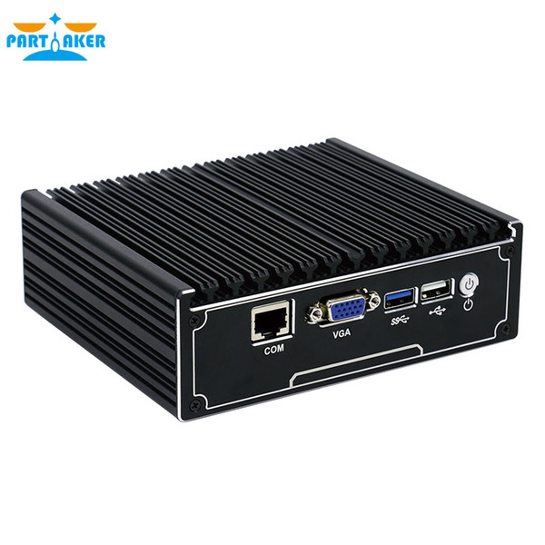 Partaker Barebone mini pc J1900 Quad core 4 LAN 1080P 12V Mini Desktop Computer j1900 router 1*VGA Free Shipping pfsense OS