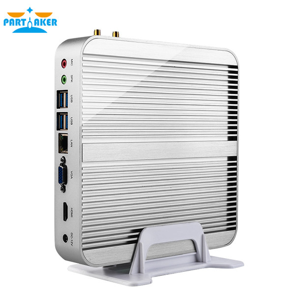 Partaker Intel Core i5 7200U 7th Gen Kaby Lake Win10 Mini PC Fanless Nuc Intel HD Graphics 620