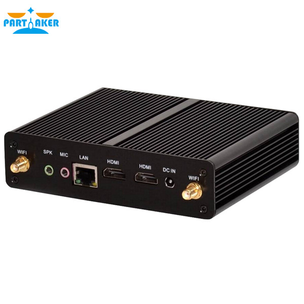 Partaker P5 Mini PC Baytrail fanless Nuc mini pc barebone with Dual HDMI USB 3.0 Intel Pentium J2850 Free Shipping