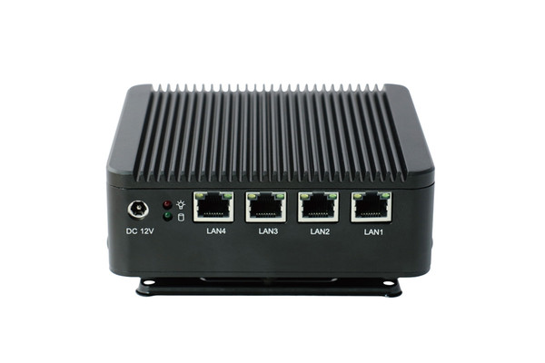 Partaker Intel J1900 Quad Core 4 Lan Mini PC Router VGA firewall Multi-function Free Shipping Support HDD