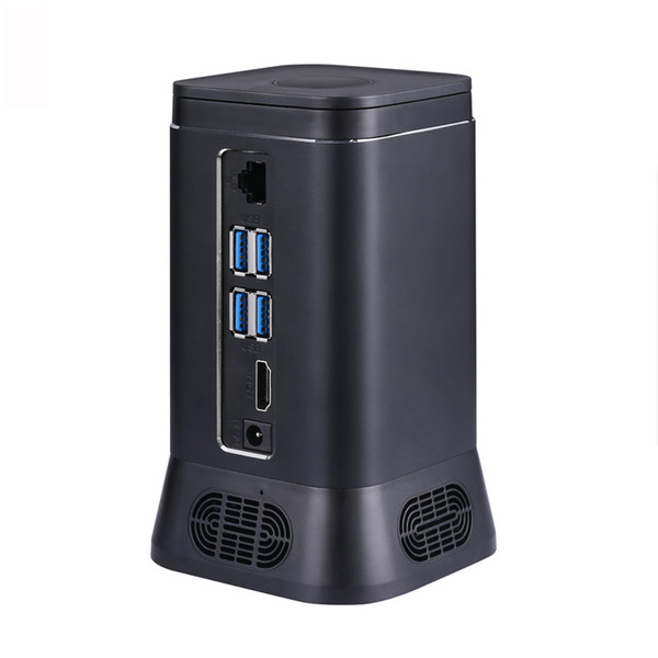 V6B Fanless Mini PC Computer Host Device 2MP HD Camera Quad Core 4+64G Windows 10 HDMI 4K WiFi Bluetooth