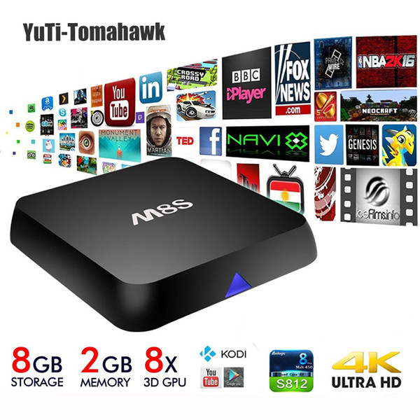 Amlogic Android TV Box MiNi PC M8S Quad Core 2G/8G Add-ons Pre-installed 4K 2.4G&5G WiFi Full HD Smart TV Media Player