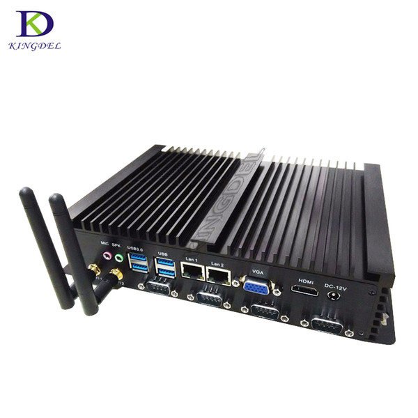 Free shipping 4*COM Fanless Mini PC Intel Core i5 3317U Dual Core industrial mini Computer 2*LAN HDMI VGA Nettop HTPC