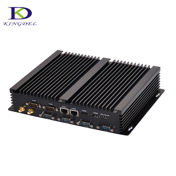 Fanless industrial mini pc intel dual Core i5 4200U 2*Intel 82583V Gigabit NICS 6*RS232 Slim Computer 300M Wifi