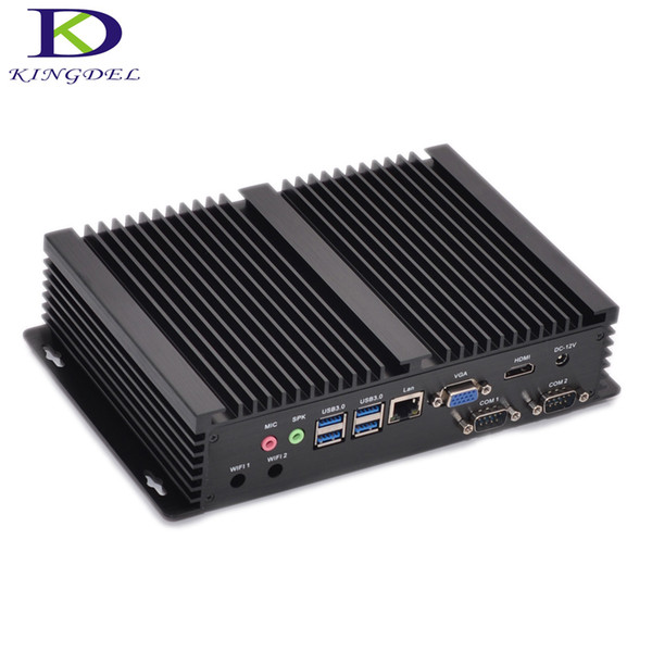 Kingdel Intel Core i5 4200u Mini industrial computers rugged Desktop PC Fanless mini pc 24 Hours