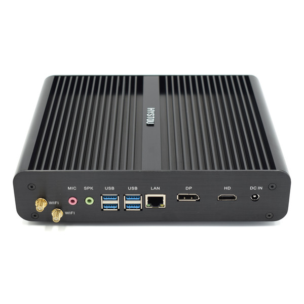 Hot sale 8th Gen CPU Intel Core i7 8550U Fanless Mini PC DDR4L Memory Low Power 12V Micro UHD 4K Micro Desktop Comput