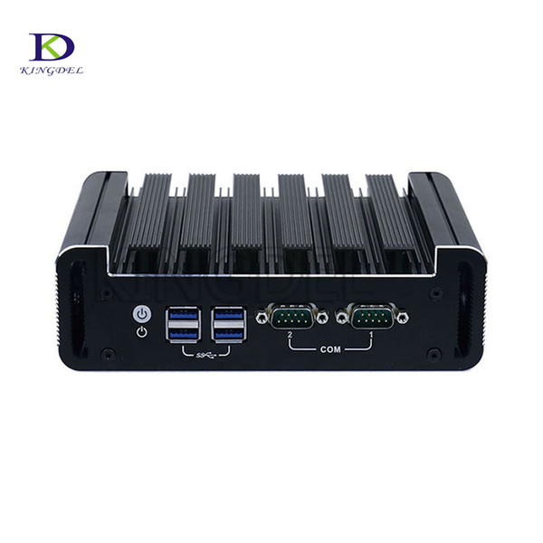 With 2*COM Fanless Mini PC Dual Core Intel CPU i5 7200U Plus 2*LAN HDMI DP 6*USB Pocket mini pc Support win7/8/10