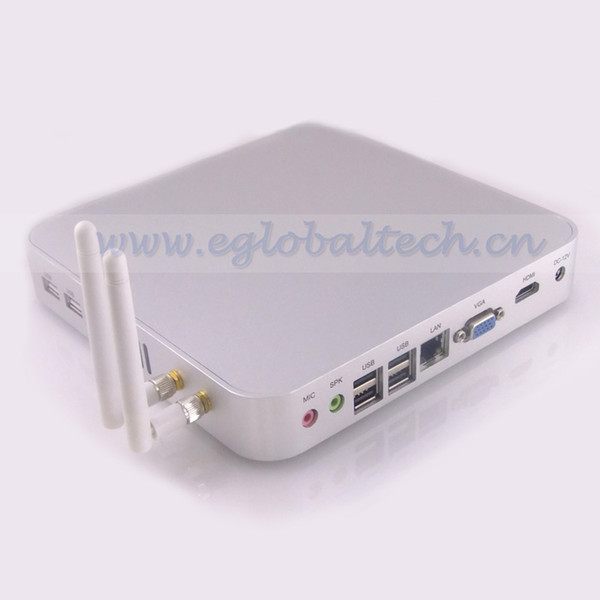 Diskless Computer Support 16G DDR3 RAM HDD SSD Celeron 1007U Mini pc Fanless System Linux Ubuntu PC