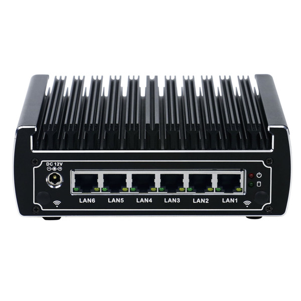 Partaker Pfsense Fanless Mini Computer with Intel Kaby Lake I3 7100U 6 Lan Ports PC Free Shipping