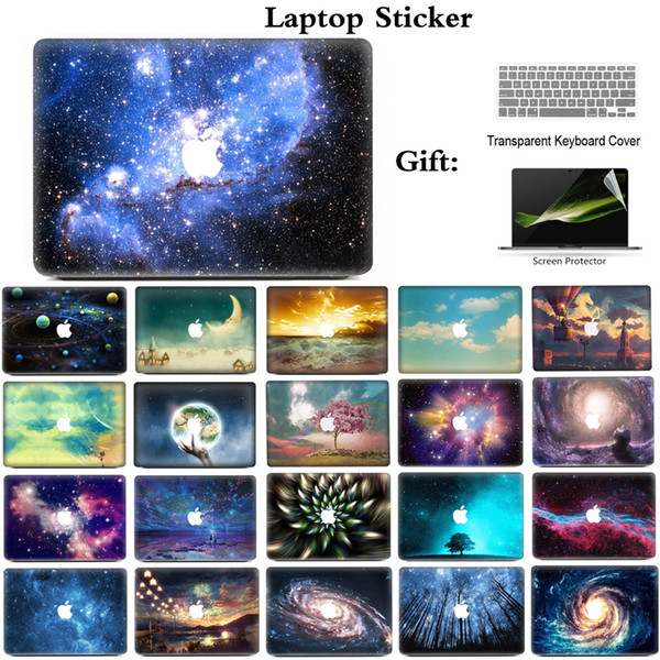 Romantic Starry sky Laptop Sticker Skins For Apple Macbook Air Pro Retina 11 12 13 15 For Apple Macbook 13.3 inch