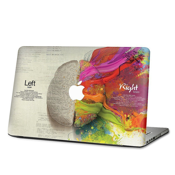 Left and Right Brain for Apple Macbook Decal Sticker Pro Air Pro Retina Vinyl Decal 13