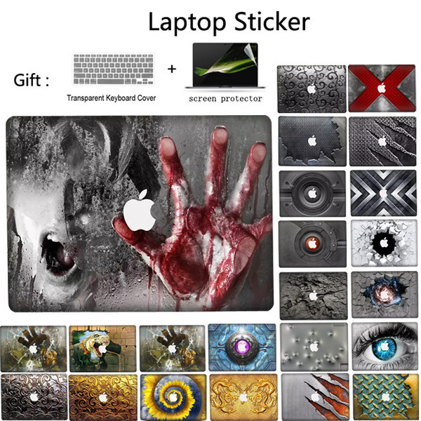 3D Wall Laptop Sticker Skins For Apple Macbook Air Pro Retina 11 12 13 15 For Apple Macbook 13.3 inch