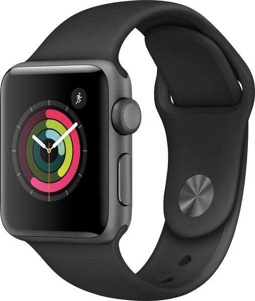 Apple Watch Series 4 Storage Capacity 16 GB Features Accelerometer Water-Resistant Gyroscope GPS Band Color Black Network