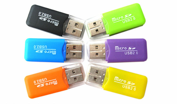 High Speed Card Reader USB 2.0 Micro SD card T-Flash TF M2 Memory Reader adapter 2gb 4gb 8gb 16gb 32gb 64gb TF Card DHL Free Shipping MQ500