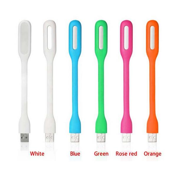 2015 New fashion design Xiaomi USB LED Light style Flexible Silicone USB Light For Power Bank Computer 5 Colors