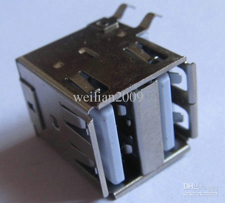 Double Deck USB 2.0 Type A Solder Female 4 pin plug Motherboard Socket Computer Parts / Accessories