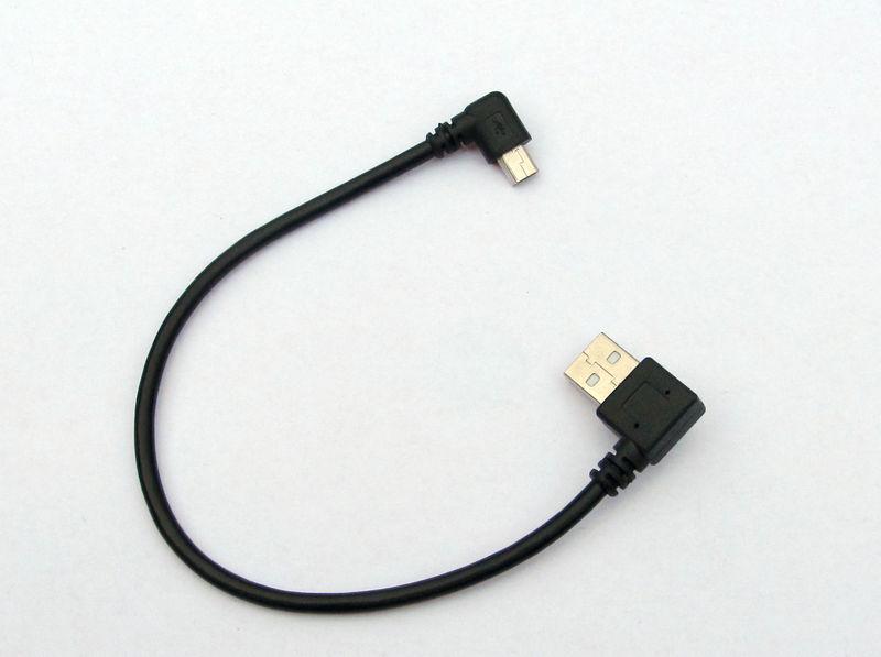 5pcs USB 2.0 A male 90 Right Angle cord To Mini usb b Male 5pin left Angle Extension Connectors Data Charging Cable 25cm Free shipping